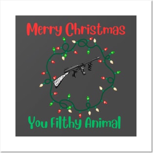 Merry Christmas You Filthy Animal Posters and Art